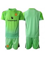Manchester United Brankářské Alternativní dres pro děti 2025-26 Krátký Rukáv (+ trenýrky)